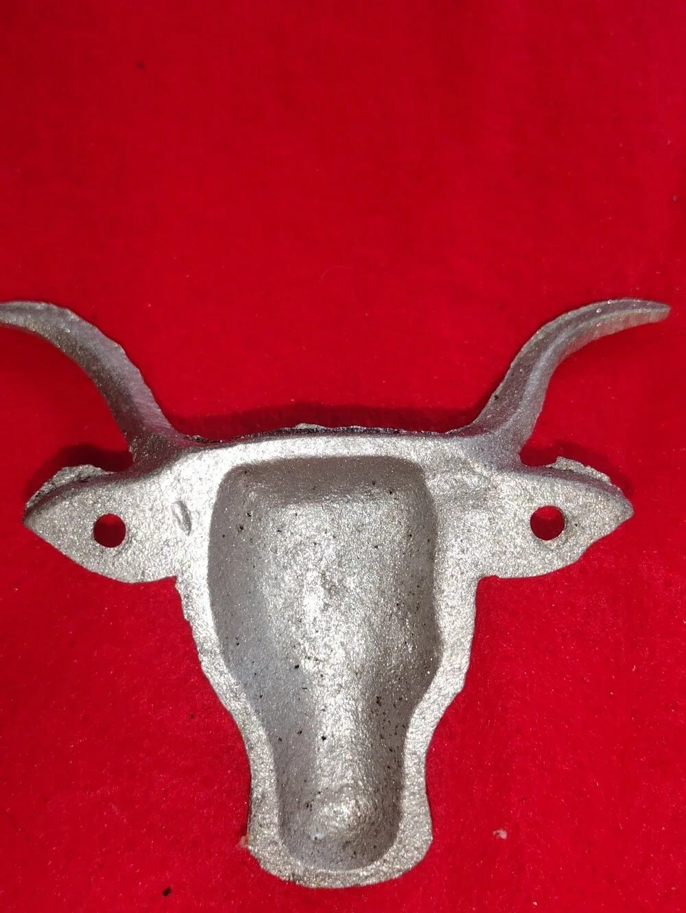 Metal Bull Head Drawer Pull in Silver 12 Totalvabput Two Inches Big